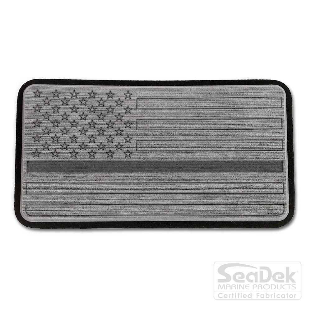 Seadek 3D Decals by USATuff.com in USA Flag Line Design in StormGray-Black