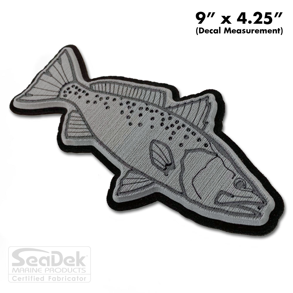Seadek 3D Decals by USATuff.com in Seatrout Design in StormGray-Black