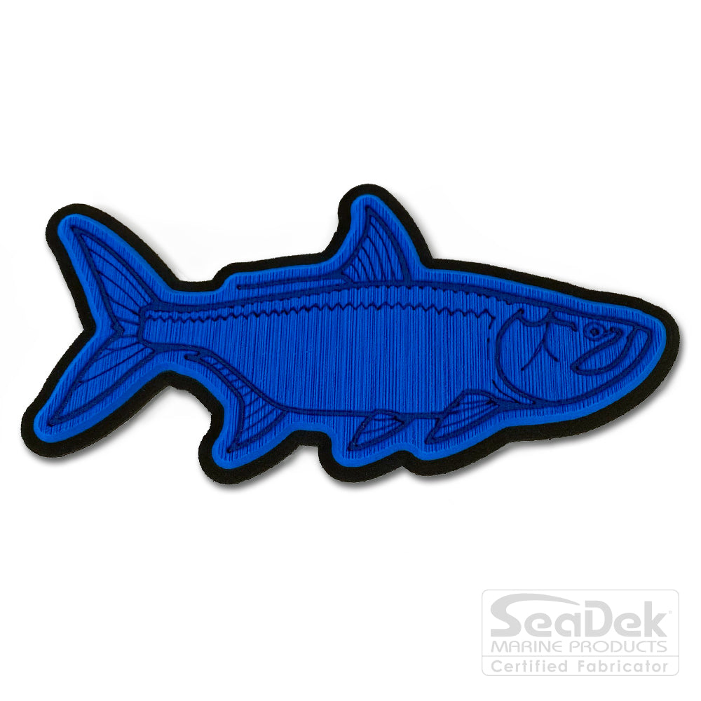 Seadek 3D Decals by USATuff.com in Tarpon Design in Bimini Blue Black