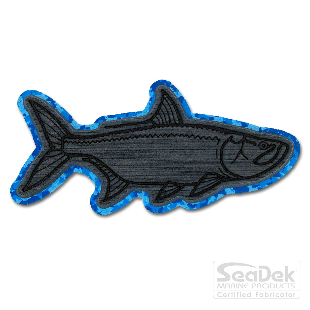 Seadek 3D Decals by USATuff.com in Tarpon Design in Dark Gray Aqua Camo