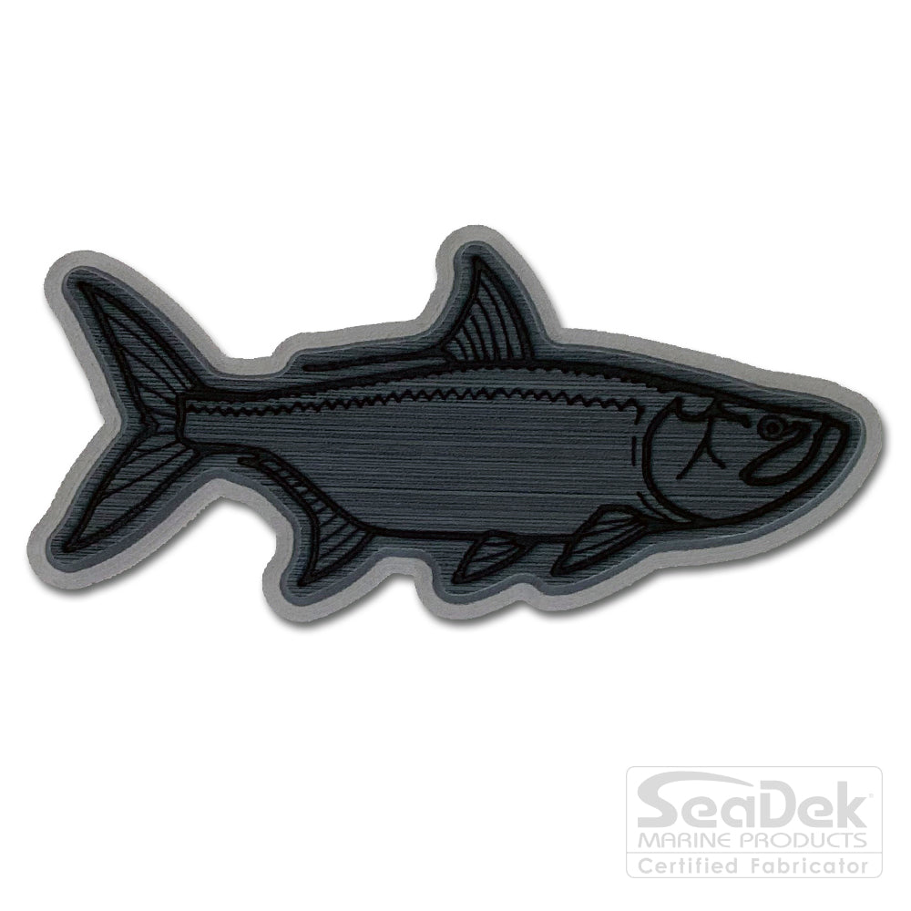 Seadek 3D Decals by USATuff.com in Tarpon Design in Dark Gray Storm Gray