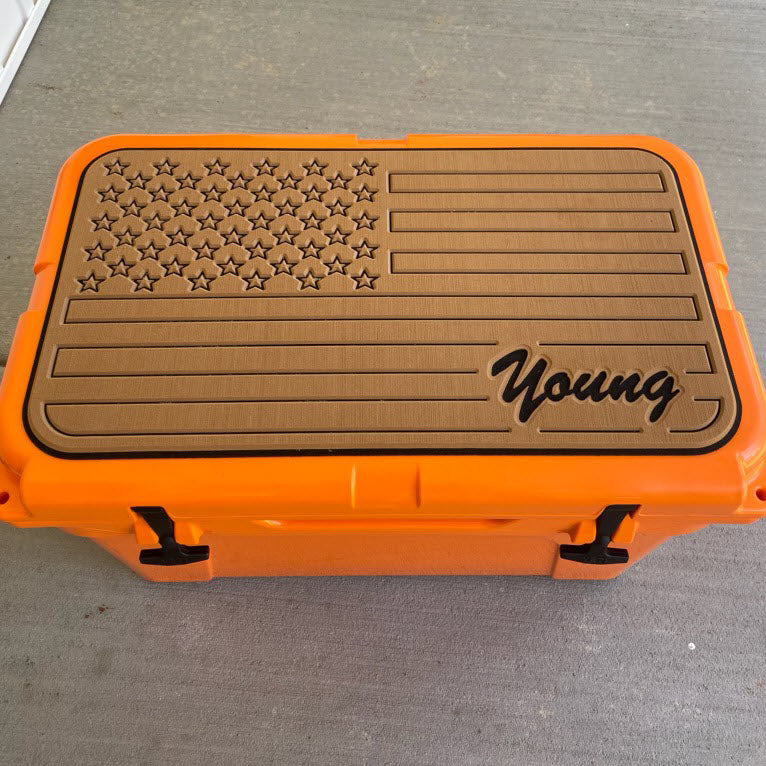 SeaDek Cooler Pad Marine EVA Mat by USATuff Fits YETI RTIC ORCA Ozark Trail Traction Non-Slip Seat Pad
