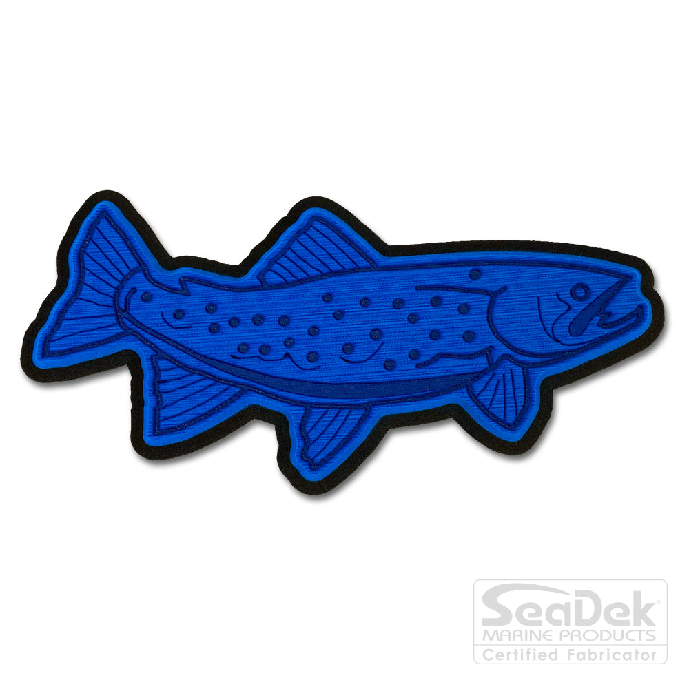 Seadek 3D Decals by USATuff.com in Trout Fresh Design in Bimini Blue Black