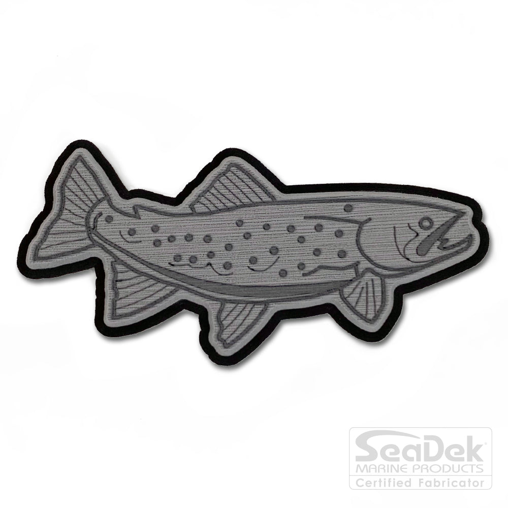 Seadek 3D Decals by USATuff.com in Trout Fresh Design in StormGray-Black