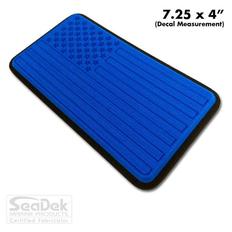 Seadek 3D Decals by USATuff.com in USA Flag Design in Bimini Blue Black