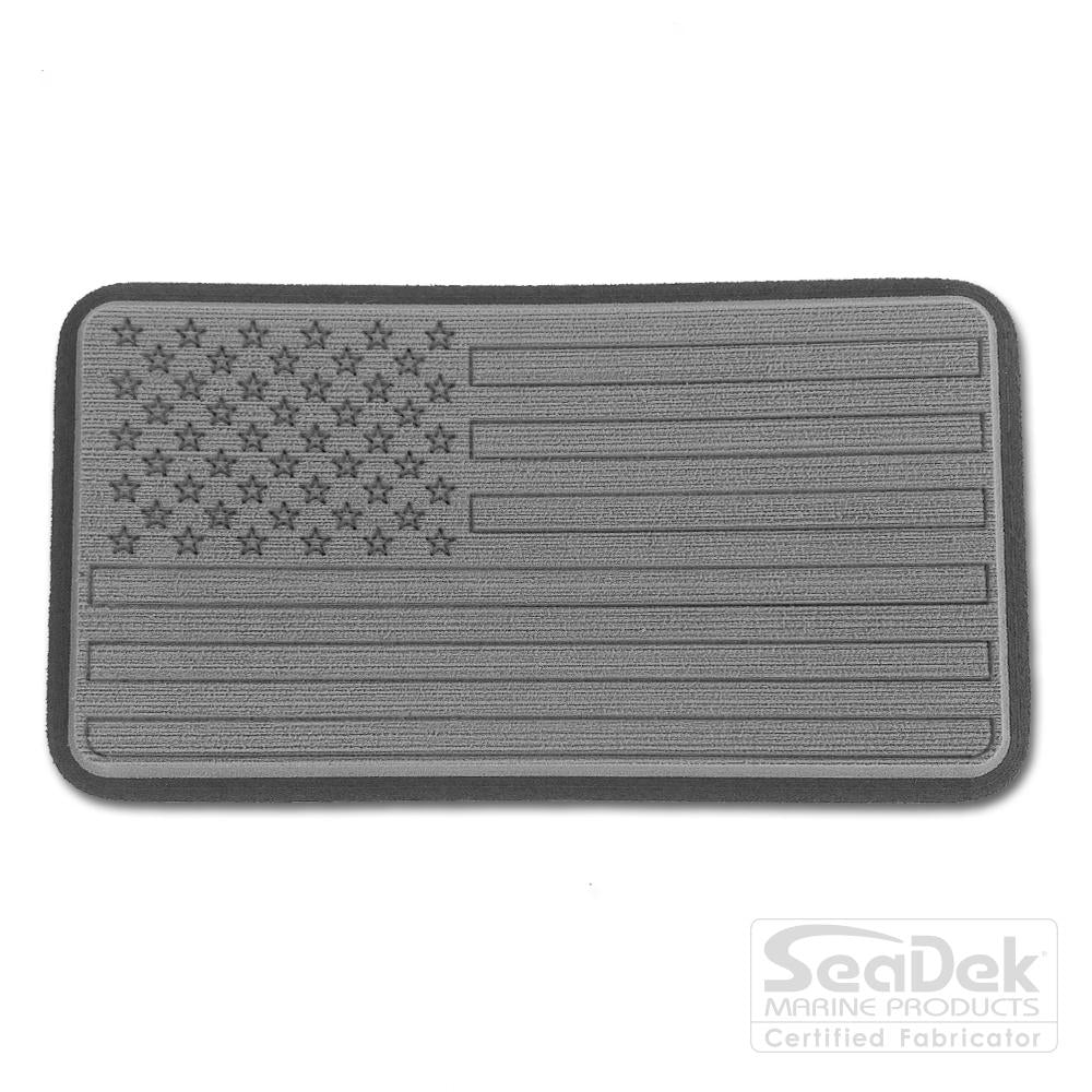 Seadek 3D Decals by USATuff.com in USA Flag Design in Storm Gray Dark Gray