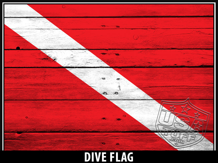 USA Tuff Tumbler Cup Wrap Kit for RTIC YETI Dive Flag Design