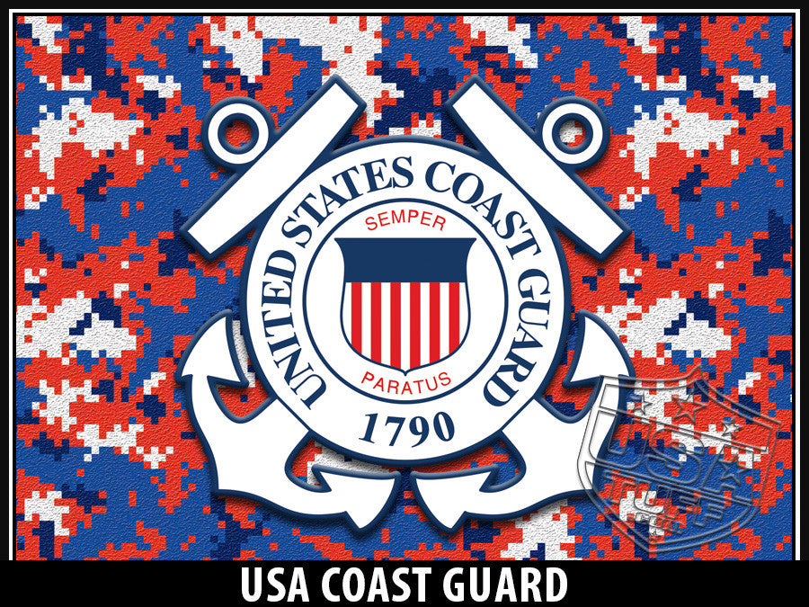 USA Tuff Tumbler Cup Wrap Kit for RTIC YETI US Coast Guard Digicamo