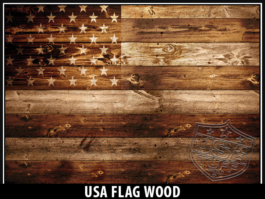 USA Tuff Tumbler Cup Wrap Kit for RTIC YETI USA Flag Wood