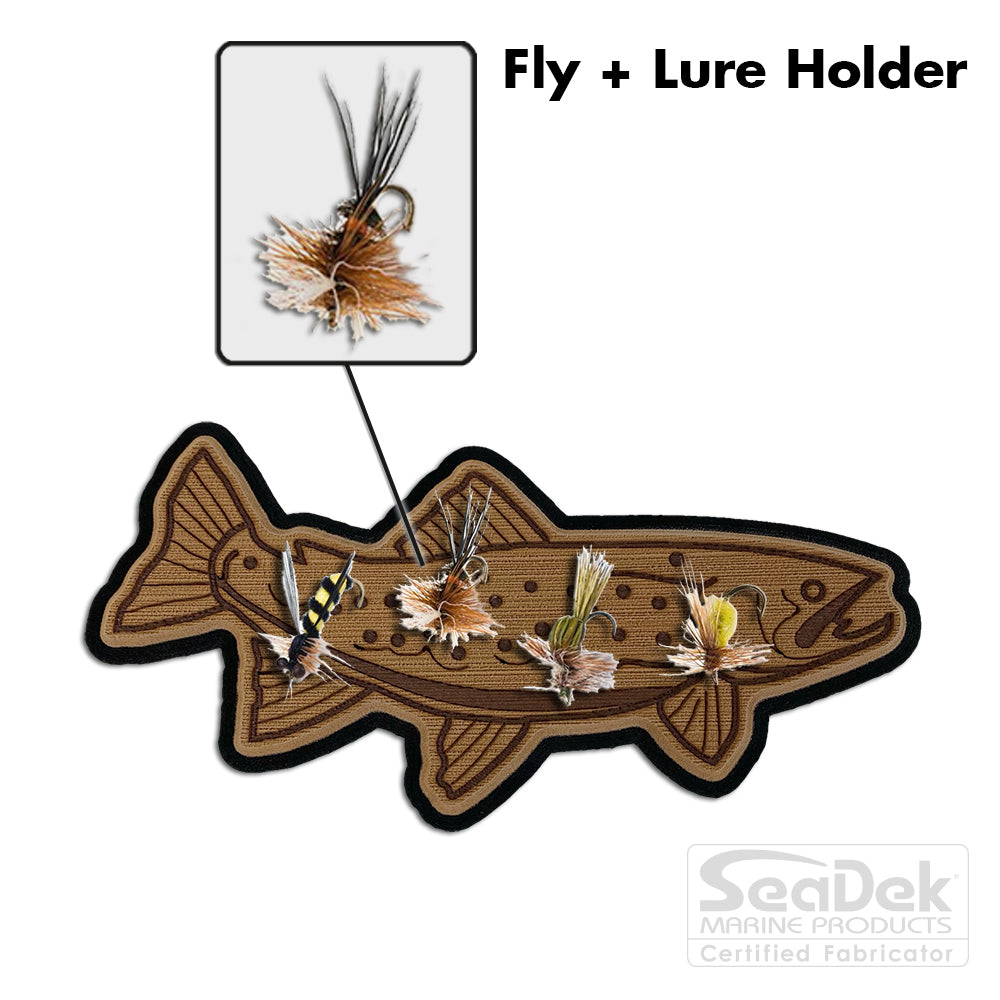 Fly Fishing Lure Holder SeaDek 3D Decal Sticker by USATuff 