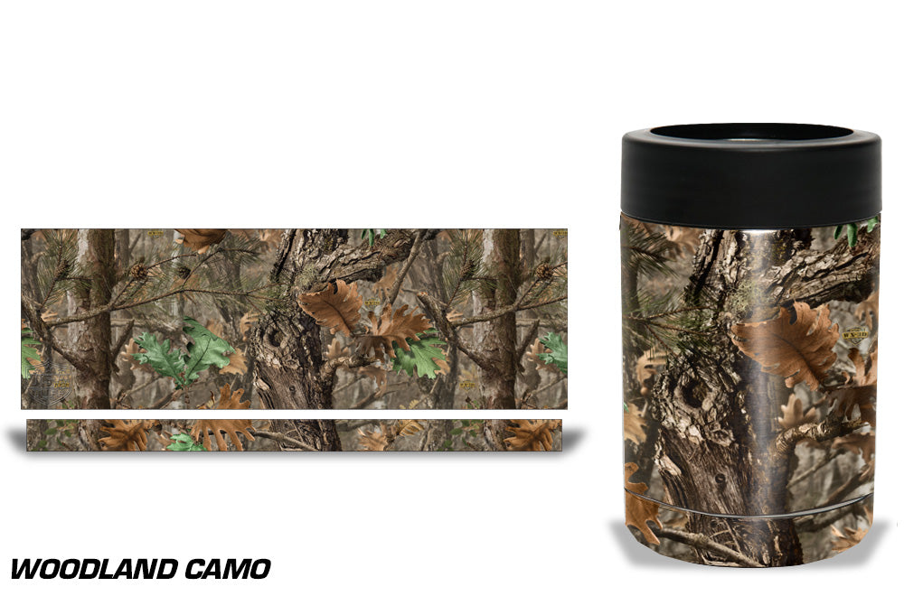 Skin for Yeti Rambler 20 oz Tumbler - Woodland Camo - Sticker Decal Wrap