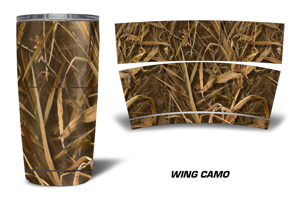 USATuff Tumbler Cup Wrap Kit for RTIC YETI - Wing Camo