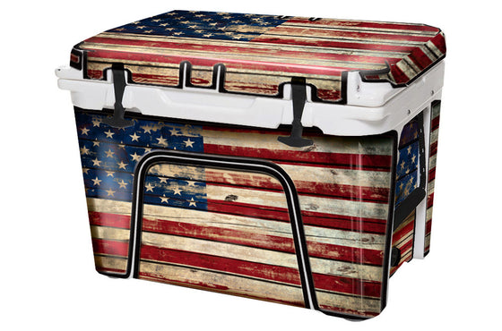 USATuff Cooler Accessories Ice Chest Graphic Sticker Decal Kits - Old Glory