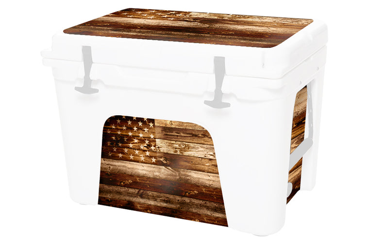 RTIC 45qt - USA Flag Wood