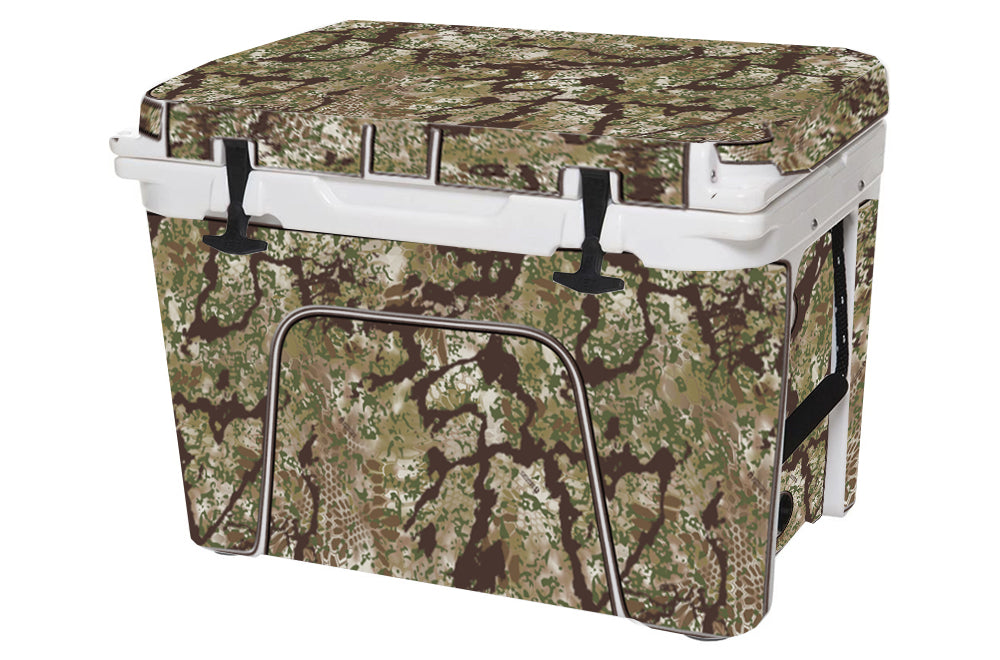 USATuff Vinyl Cooler Wrap Decal Skin Sticker Kit - Kryptek Obskura