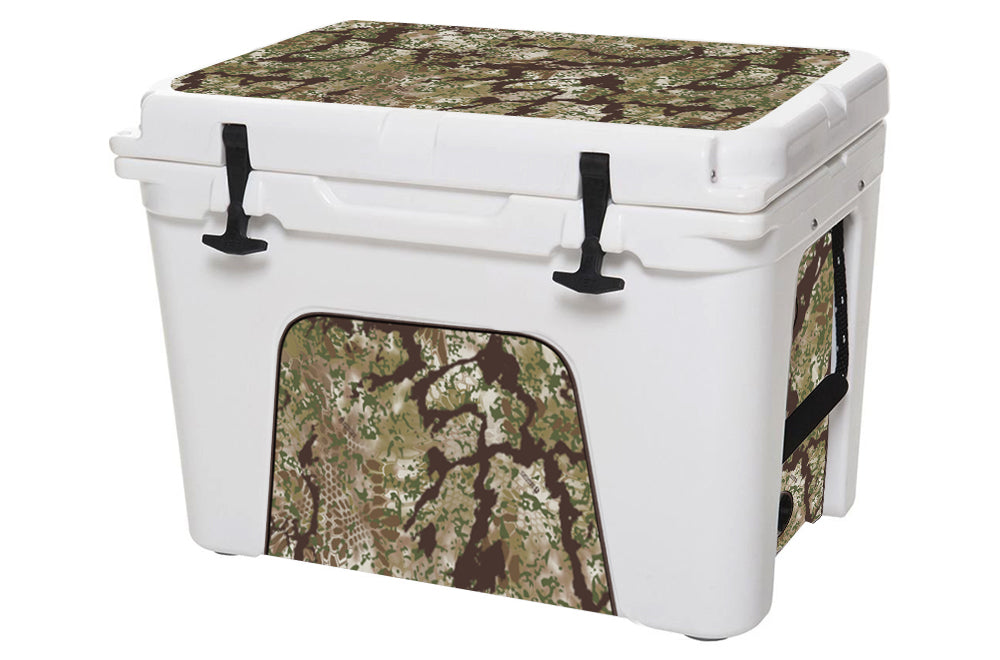 USATuff Vinyl Cooler Wrap Decal Skin Sticker Kit - Kryptek Obskura