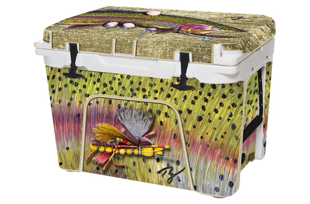 Ty Hallock Rainbow Trout Cooler Wrap - YETI, RTIC, Ozark Trail Coolers