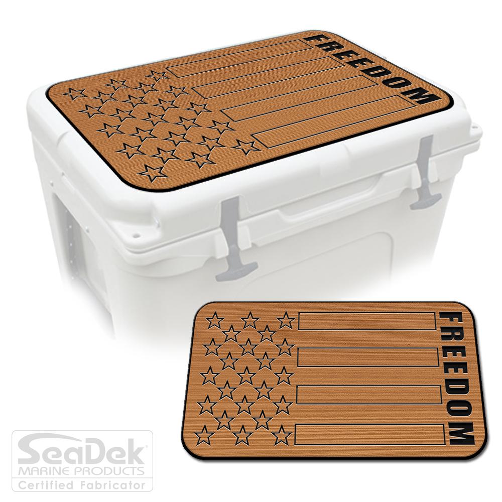 Mocha Black SeaDek Cooler Pad Marine EVA Mat by USATuff Fits YETI RTIC ORCA Ozark Trail Traction Non-Slip Seat Pad