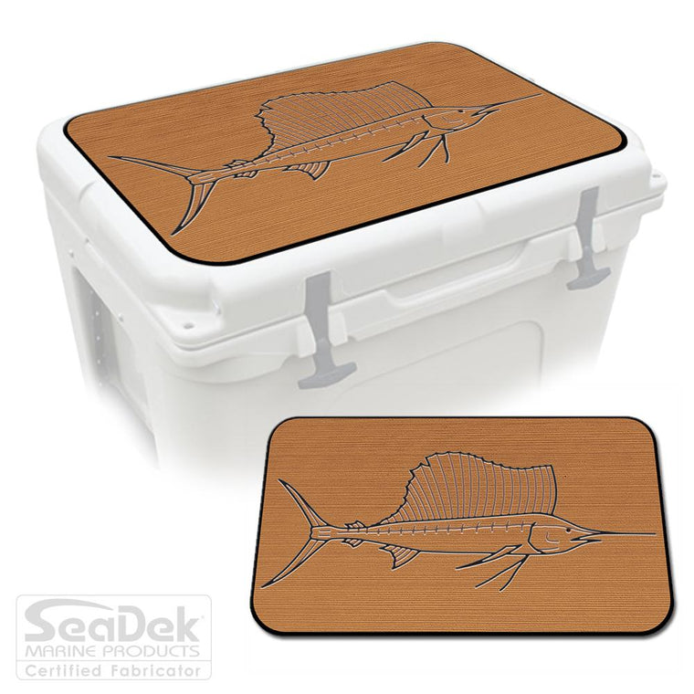 Mocha Black SeaDek Cooler Pad Marine EVA Mat by USATuff Fits YETI RTIC ORCA Ozark Trail Traction Non-Slip Seat Pad