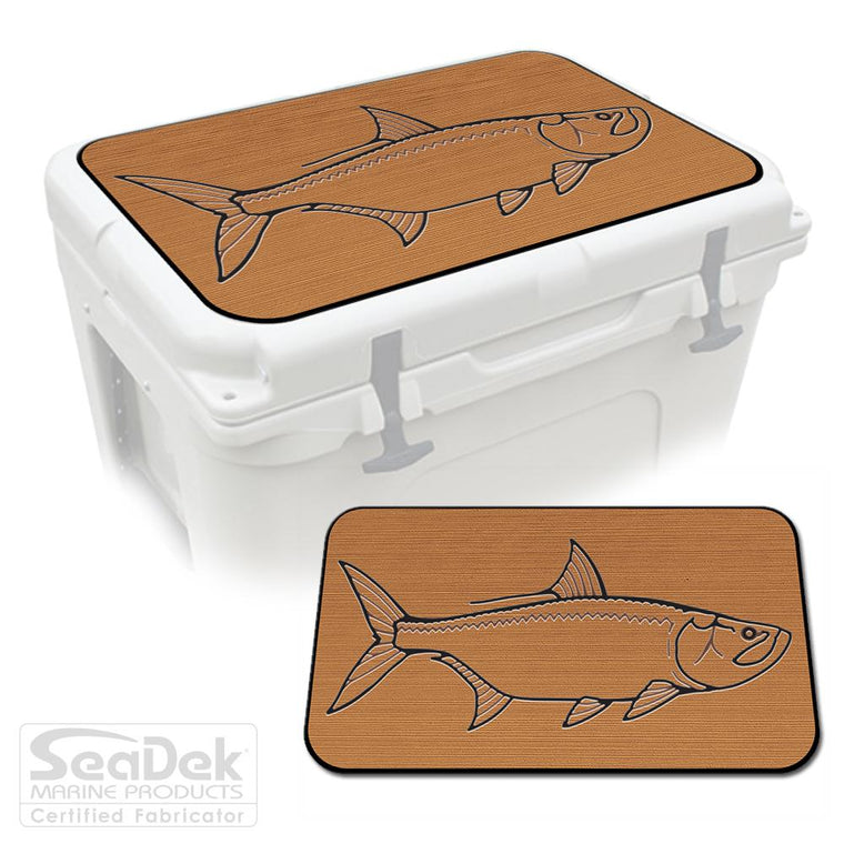 Mocha Black SeaDek Cooler Pad Marine EVA Mat by USATuff Fits YETI RTIC ORCA Ozark Trail Traction Non-Slip Seat Pad