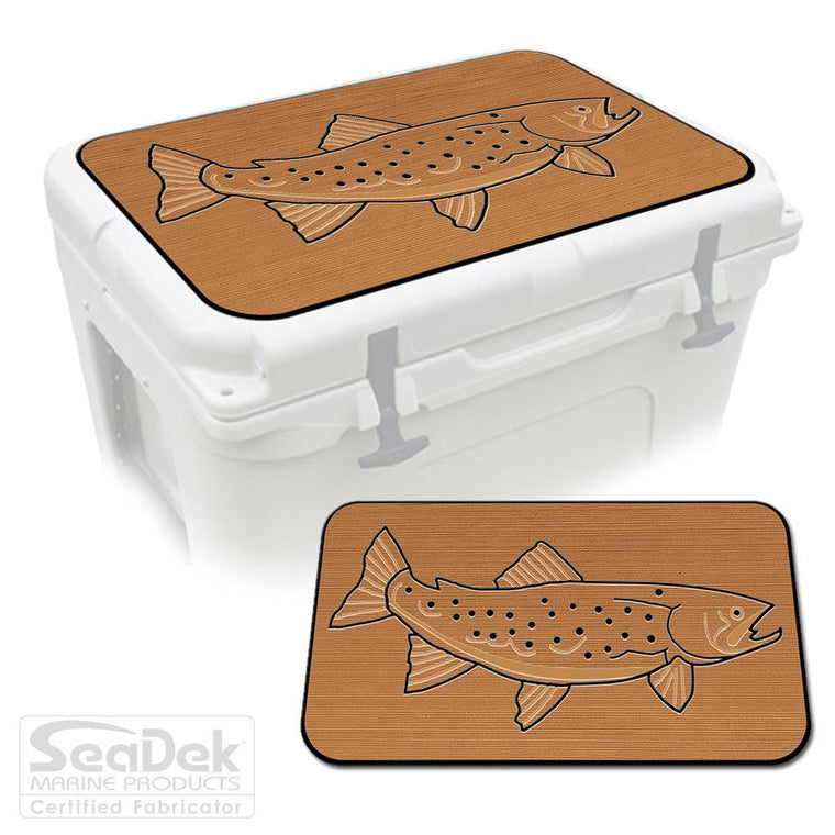 Mocha Black SeaDek Cooler Pad Marine EVA Mat by USATuff Fits YETI RTIC ORCA Ozark Trail Traction Non-Slip Seat Pad