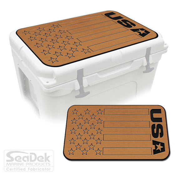Mocha Black SeaDek Cooler Pad Marine EVA Mat by USATuff Fits YETI RTIC ORCA Ozark Trail Traction Non-Slip Seat Pad