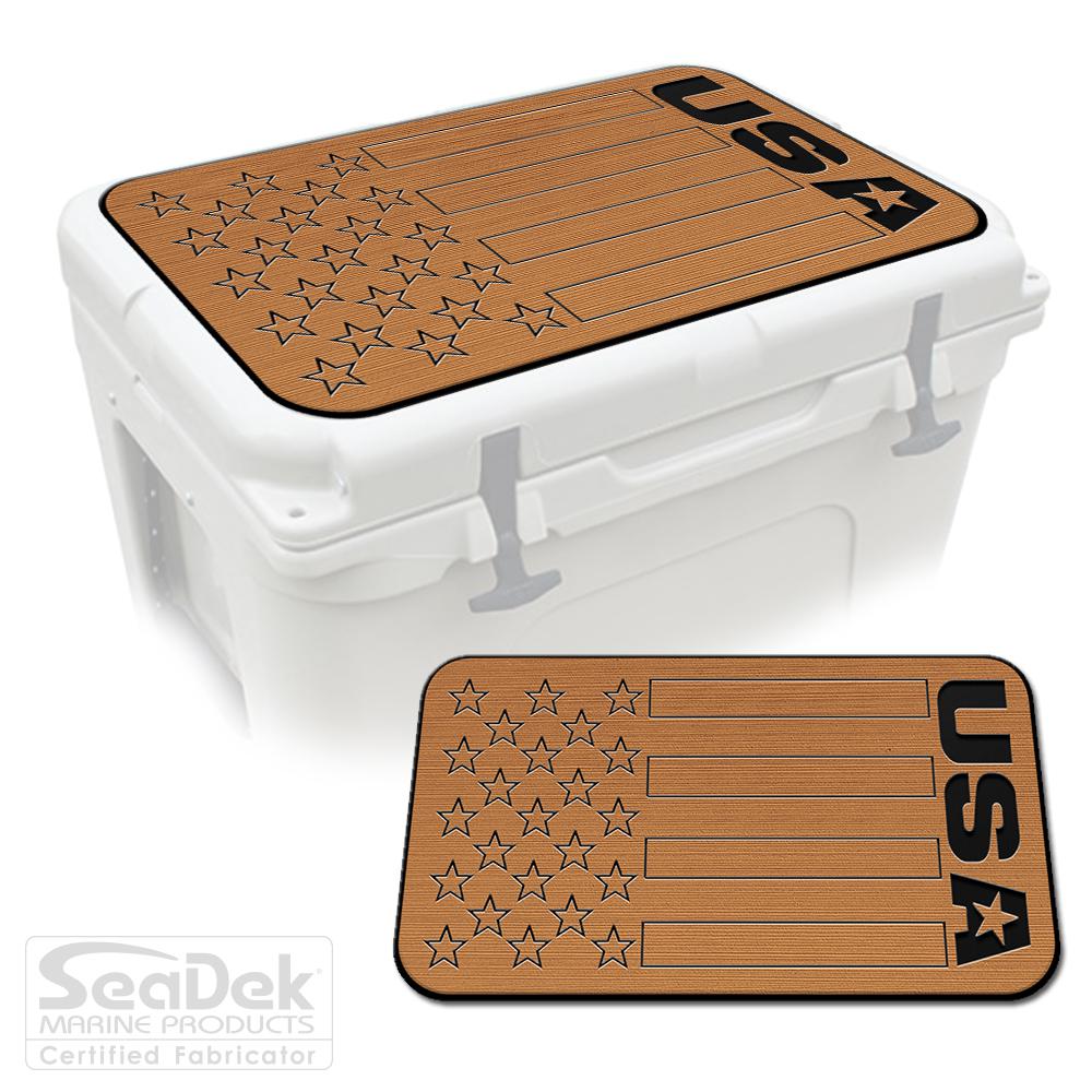 Mocha Black SeaDek Cooler Pad Marine EVA Mat by USATuff Fits YETI RTIC ORCA Ozark Trail Traction Non-Slip Seat Pad