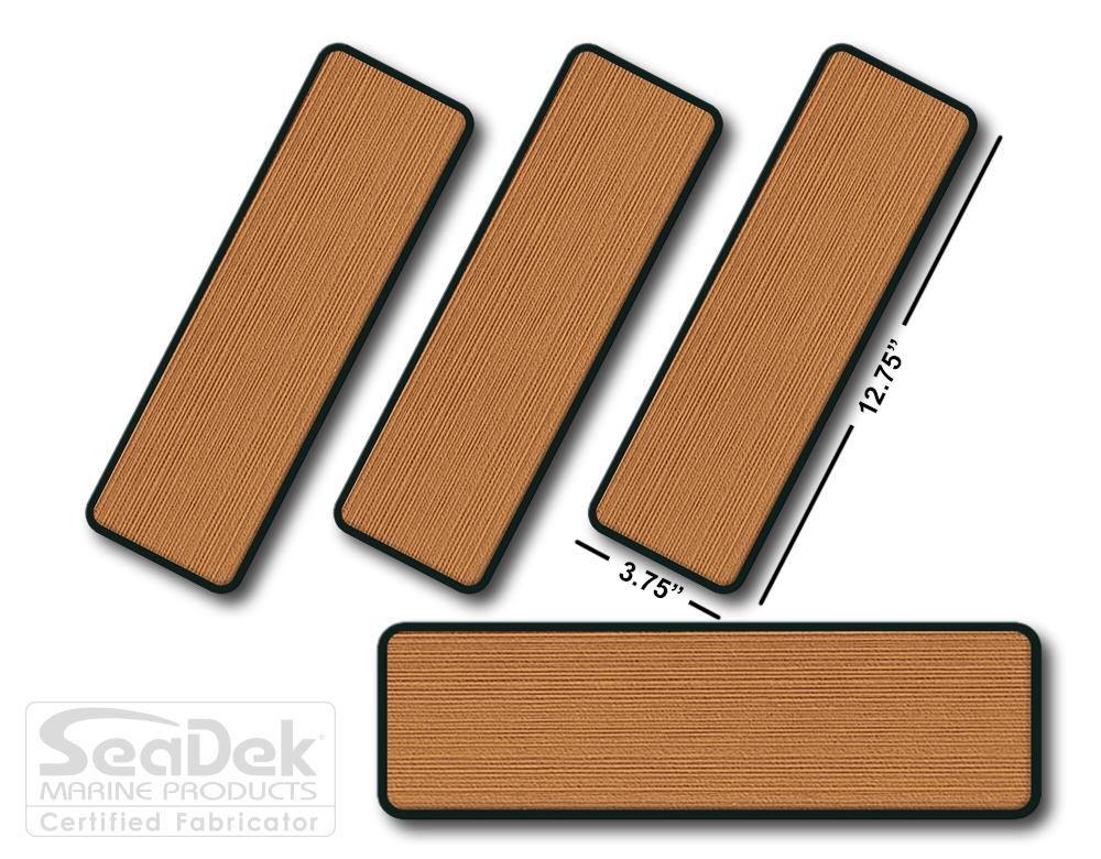 SeaDek traction pads for boats, trailers, RV steps - non-slip, dual-layer, 6mm brushed texture, stick-on adhesive.