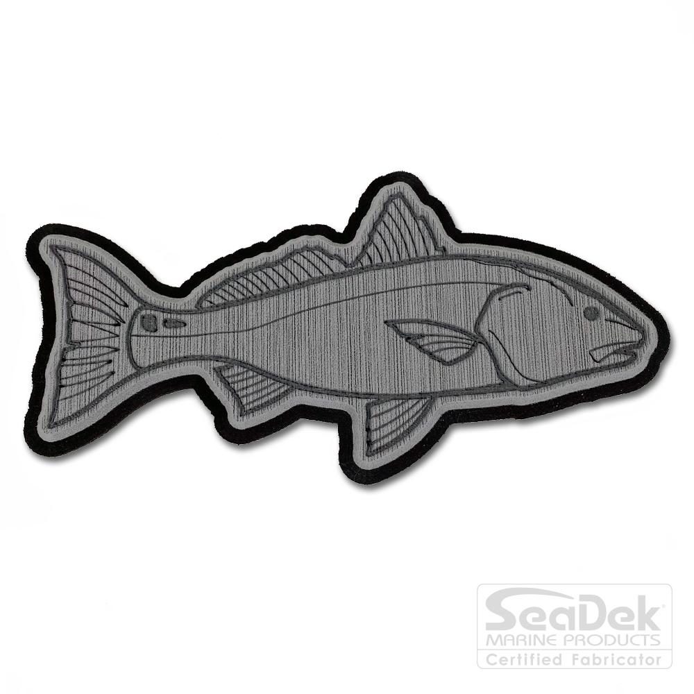 Seadek 3D Decals by USATuff.com in Redfish Design in StormGray-Black