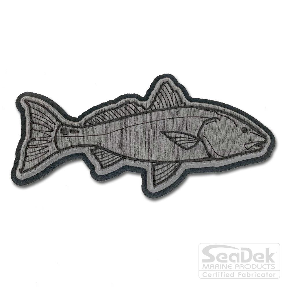 Seadek 3D Decals by USATuff.com in Redfish Design in Storm Gray Dark Gray