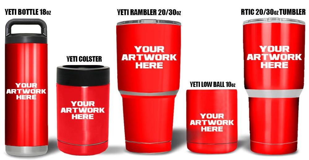 USATuff Premium Tumbler Wrap Graphic Kits For YETI RTIC 